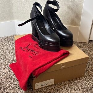 Christian Louboutin Elegant Black Platform Shoes